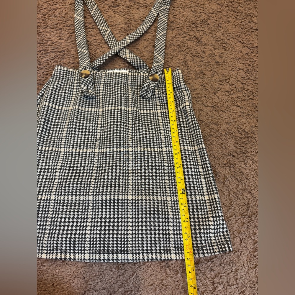 2 FOR $20Holluster Plaid Jumper Suspenders Pinafore Skirt Overalls School Girl S - Picture 8 of 10